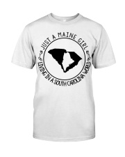 MAINE GIRL LIVING IN SOUTH CAROLINA Classic T-Shirt tile