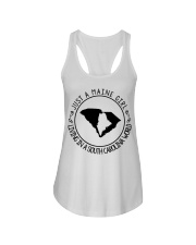 MAINE GIRL LIVING IN SOUTH CAROLINA Ladies Flowy Tank tile