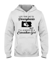 LIFE TOOK ME TO PENNSYLVANIA BE A CANADIAN GIRL Hooded Sweatshirt tile