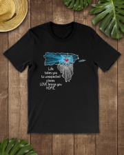 PUERTO RICO ILLINOIS LOVE BRINGS YOU HOME Classic T-Shirt lifestyle-mens-crewneck-front-18