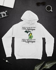I MISS MICHIGAN Hooded Sweatshirt lifestyle-unisex-hoodie-front-9