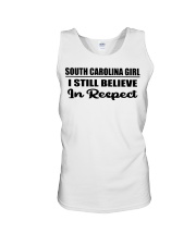 South Carolina Girl I Still Believe In Respect Unisex Tank tile