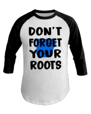 Arkansas Map Don't Forget Your Roots Baseball Tee tile
