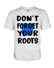 Arkansas Map Don't Forget Your Roots V-Neck T-Shirt tile