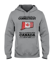 LIVE IN CONNECTICUT CANADA IN MY DNA Hooded Sweatshirt tile