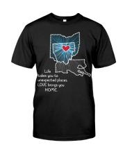 OHIO LOUISIANA LOVE BRINGS YOU HOME Premium Fit Mens Tee tile