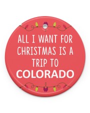 A Trip To Colorado Circle ornament - single (porcelain) front