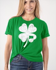 Connecticut Map - Four Leaf Clover Classic T-Shirt apparel-classic-tshirt-lifestyle-front-101