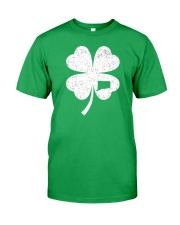 Connecticut Map - Four Leaf Clover Classic T-Shirt front