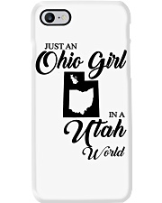 OHIO GIRL IN UTAH Phone Case tile