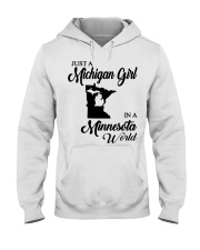 MICHIGAN GIRL IN MINNESOTA Hooded Sweatshirt tile