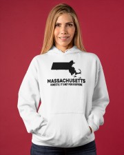 Massachusetts It's Not For Everyone Hooded Sweatshirt apparel-hooded-sweatshirt-lifestyle-front-86