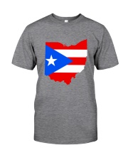 FLAG PUERTO RICO IN OHIO Classic T-Shirt front