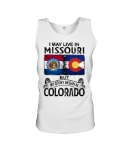 Began In Colorado - May Live InMissouri Unisex Tank tile