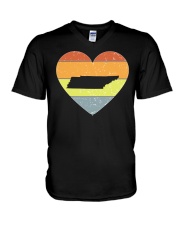 Tennessee - Heart Vintage V-Neck T-Shirt tile
