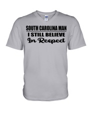 South Carolina Man I Still Believe In Respect V-Neck T-Shirt tile