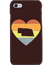Nebraska - Heart Vintage Phone Case tile