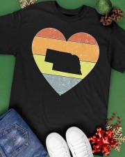 Nebraska - Heart Vintage Classic T-Shirt apparel-classic-tshirt-lifestyle-back-69