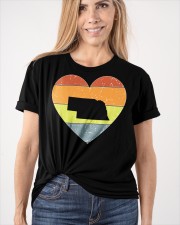Nebraska - Heart Vintage Classic T-Shirt apparel-classic-tshirt-lifestyle-front-101
