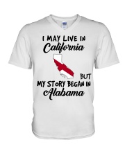 Began In Alabama - Live In California V-Neck T-Shirt tile