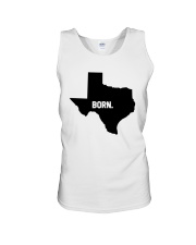 Texas - Born Unisex Tank tile