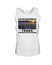 Texas Only Place Lives In Me Unisex Tank tile