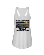 Texas Only Place Lives In Me Ladies Flowy Tank tile