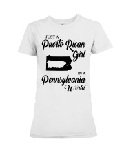 PUERTO RICAN GIRL IN PENNSYLVANIA Premium Fit Ladies Tee tile