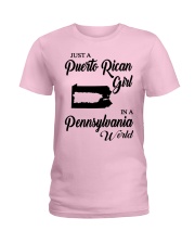 PUERTO RICAN GIRL IN PENNSYLVANIA Ladies T-Shirt front