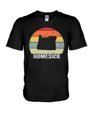 Vintage Homesick Oregon V-Neck T-Shirt tile