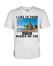 Ohio Misses Me Too V-Neck T-Shirt tile