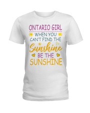 Ontario Girl- Be The Sunshine Ladies T-Shirt front