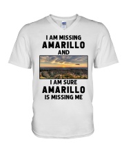 I Am Missing Amarillo V-Neck T-Shirt tile