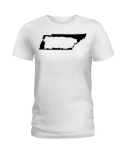 MAP PUERTO RICO IN TENNESSEE Ladies T-Shirt tile