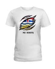 Flag British Columbia My Roots Ladies T-Shirt tile