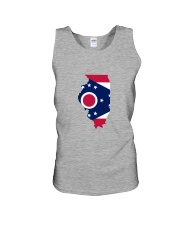 OHIO FLAG IN ILLINOIS Unisex Tank tile