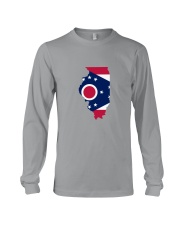OHIO FLAG IN ILLINOIS Long Sleeve Tee tile
