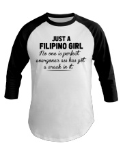 Filipino Girl - No One Is Perfect Baseball Tee tile