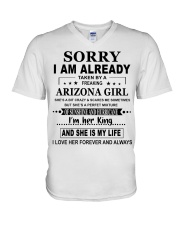 Taken By A Freaking - Arizona Girl V-Neck T-Shirt tile