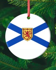 Flag Nova Scotia Circle ornament - single (porcelain) custom-circle-ornament-single-porcelain-lifestyle-10