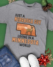 Nebraska Guy Living In Minnesota Classic T-Shirt apparel-classic-tshirt-lifestyle-back-69