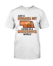 Nebraska Guy Living In Minnesota Classic T-Shirt tile