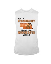 Nebraska Guy Living In Minnesota Sleeveless Tee tile