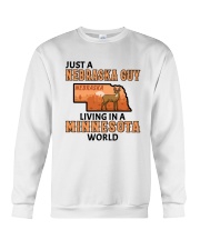 Nebraska Guy Living In Minnesota Crewneck Sweatshirt tile