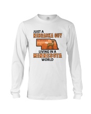 Nebraska Guy Living In Minnesota Long Sleeve Tee tile