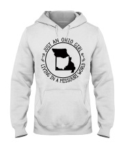 OHIO GIRL LIVING IN MISSOURI Hooded Sweatshirt tile