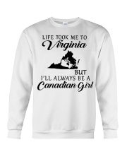 LIFE TOOK ME TO VIRGINIA BE A CANADIAN GIRL Crewneck Sweatshirt tile