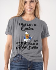 Began In Nova Scotia - Live In Quebec Classic T-Shirt apparel-classic-tshirt-lifestyle-front-101