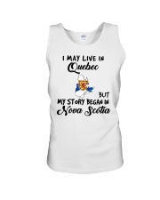 Began In Nova Scotia - Live In Quebec Unisex Tank tile
