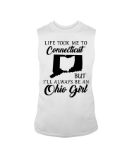 OHIO GIRL LIFE TOOK ME TO CONNECTICUT Sleeveless Tee tile